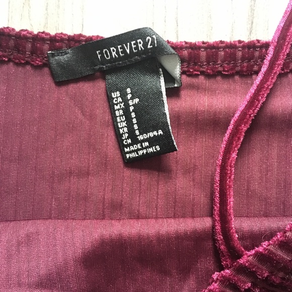 Forever 21 Velvet Ribbed Bodysuit 🤸 - Picture 3 of 4